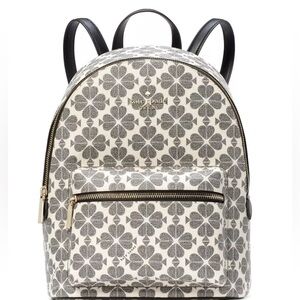 COPY - New Kate Spade Spade Flower Medium Backpack Signature Logo Black Multi